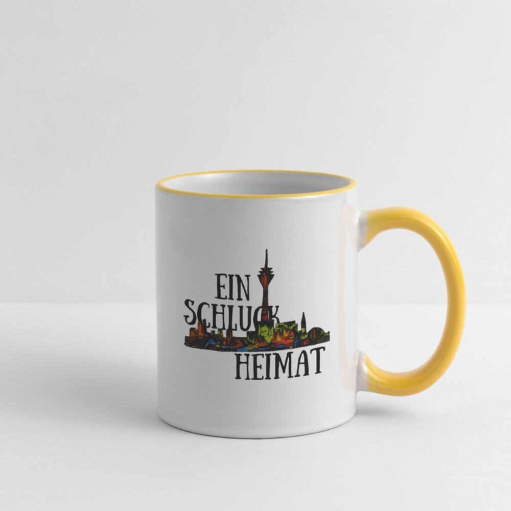 Tasse - Weiß/Gelb