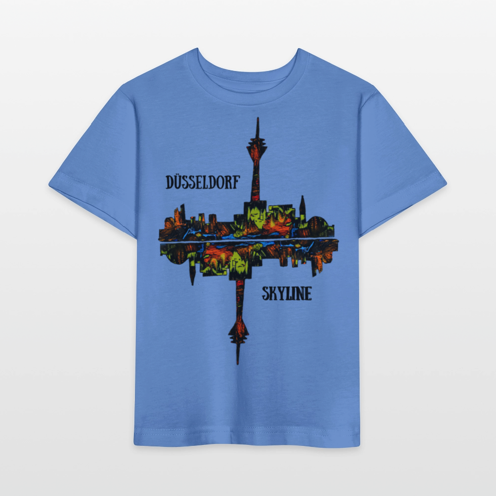Unisex Kinder T-Shirt Düsseldorfer Skyline V.7 - Blau
