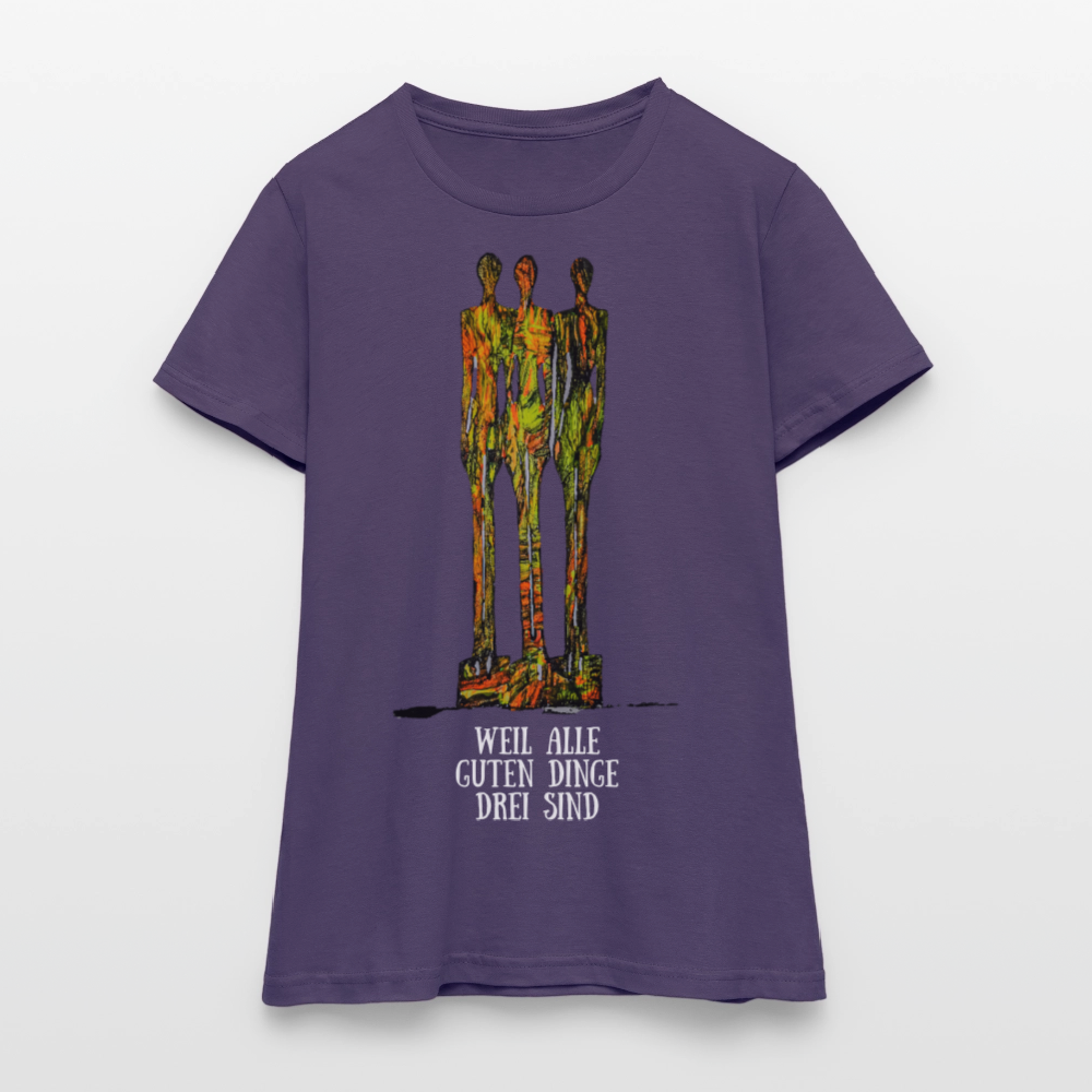 Frauen T-Shirt Hendriks - Dunkellila