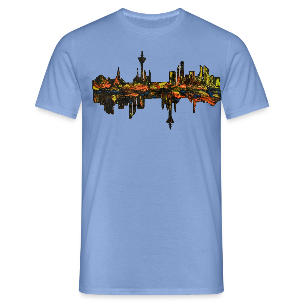 Männer T-Shirt Düsseldorfer Skyline V.3 - carolina blue