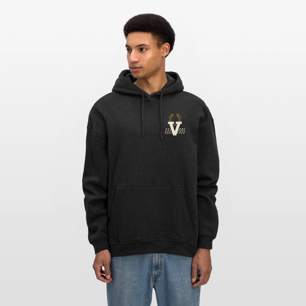 Oversized Unisex Hoodie Buddha Backprint - Anthrazit