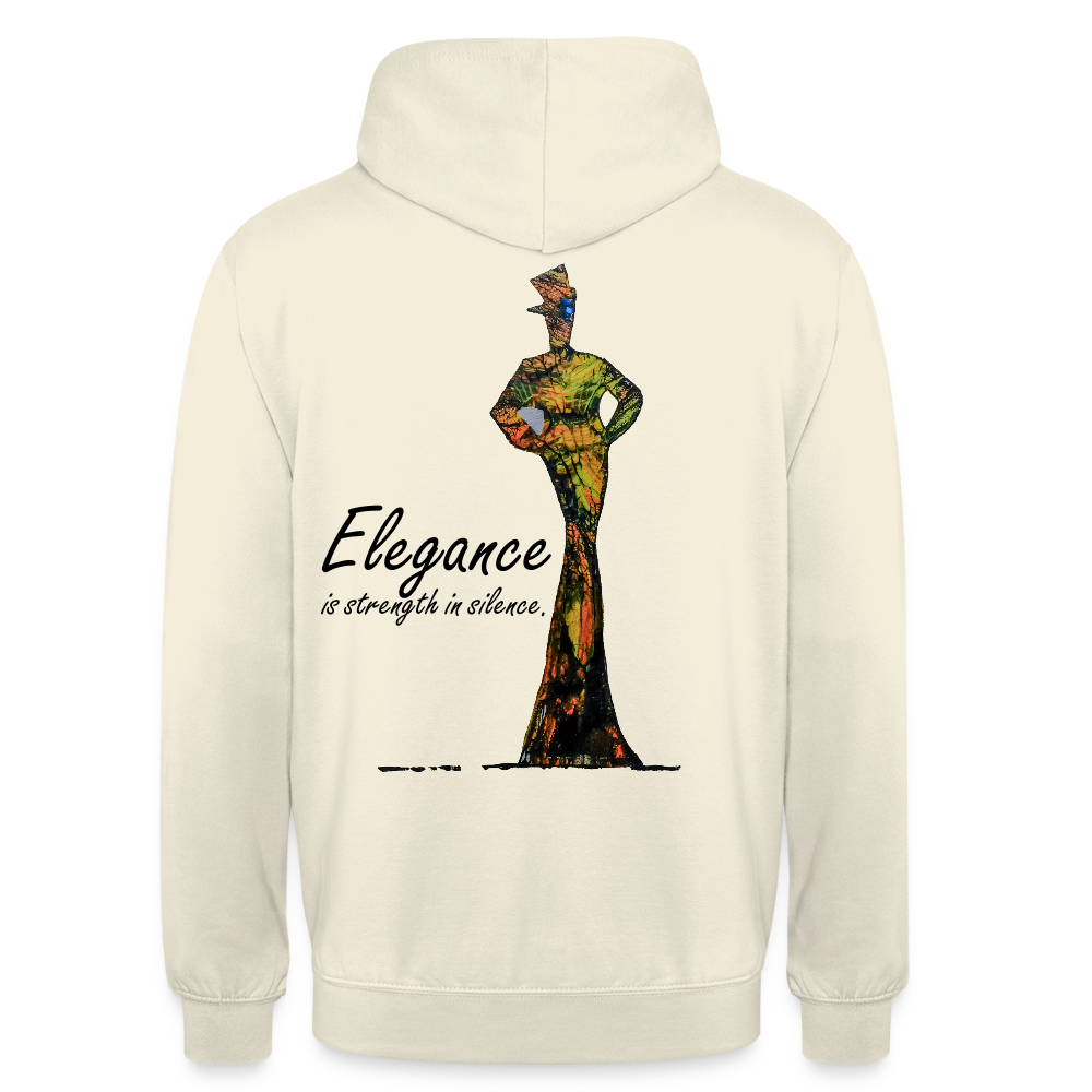 Unisex Hoodie Elegance Backprint - Vanille-Milchshake