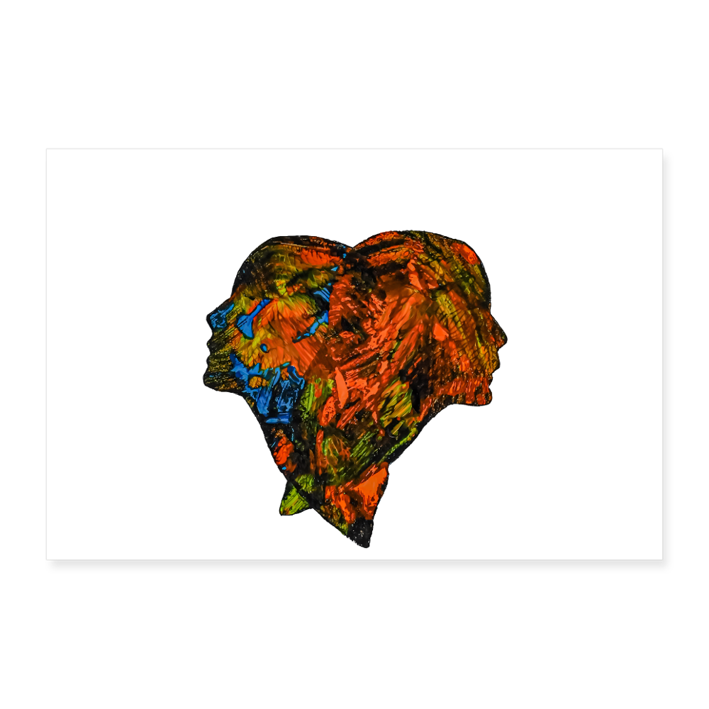 Poster 90x60 cm - Weiß