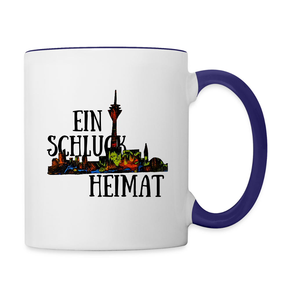 Tasse - Weiß/Kobaltblau