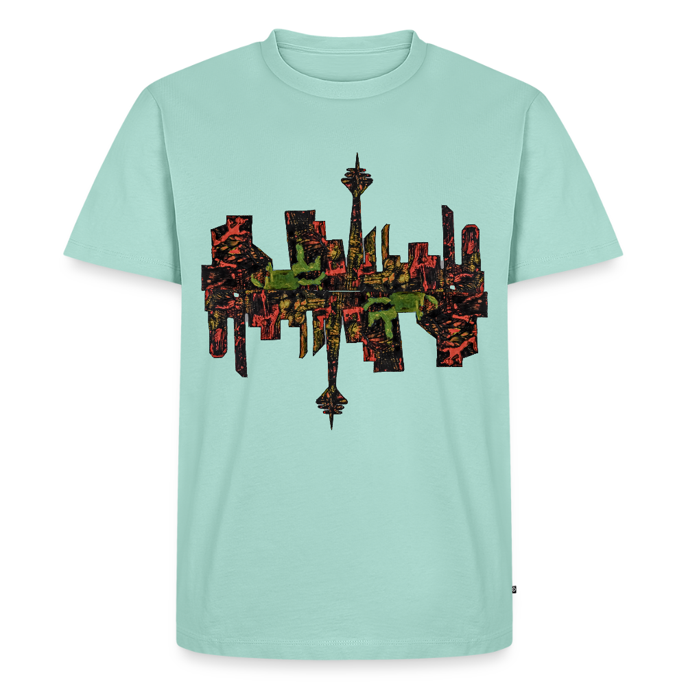 Männer Premium T-Shirt Düsseldorfer Skyline V.9 - Mint 