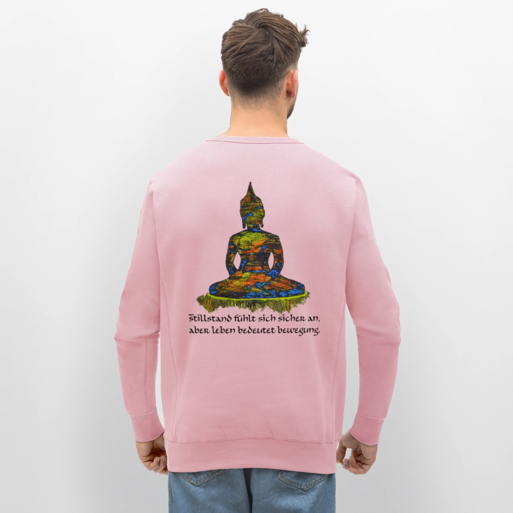 Unisex Bio Pulli Buddha Backprint - Hellrosa