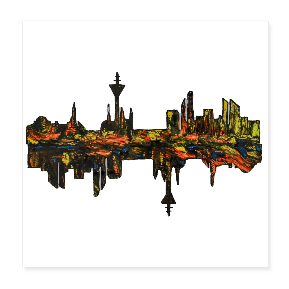 Poster 20x20 cm - Weiß