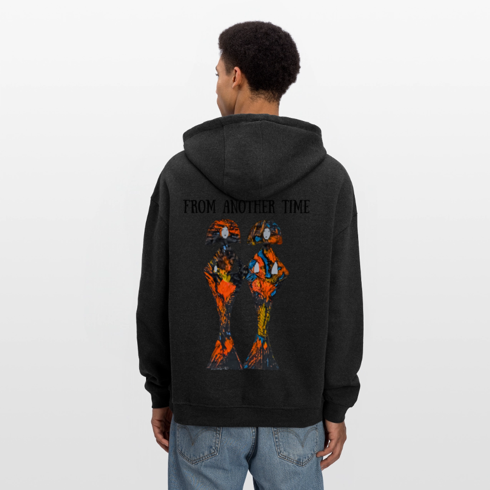 Oversized Unisex Hoodie Geishas Backprint - Anthrazit
