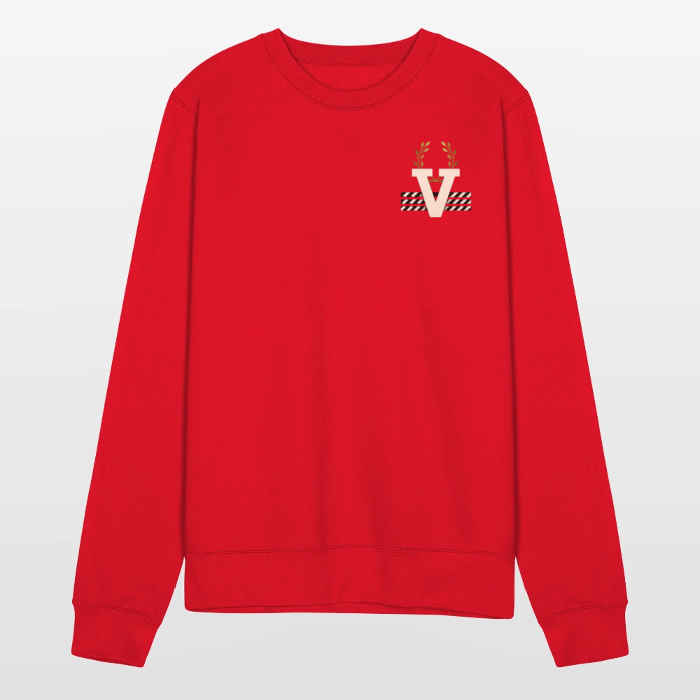 Unisex Pulli Elegance Backprint - Rot