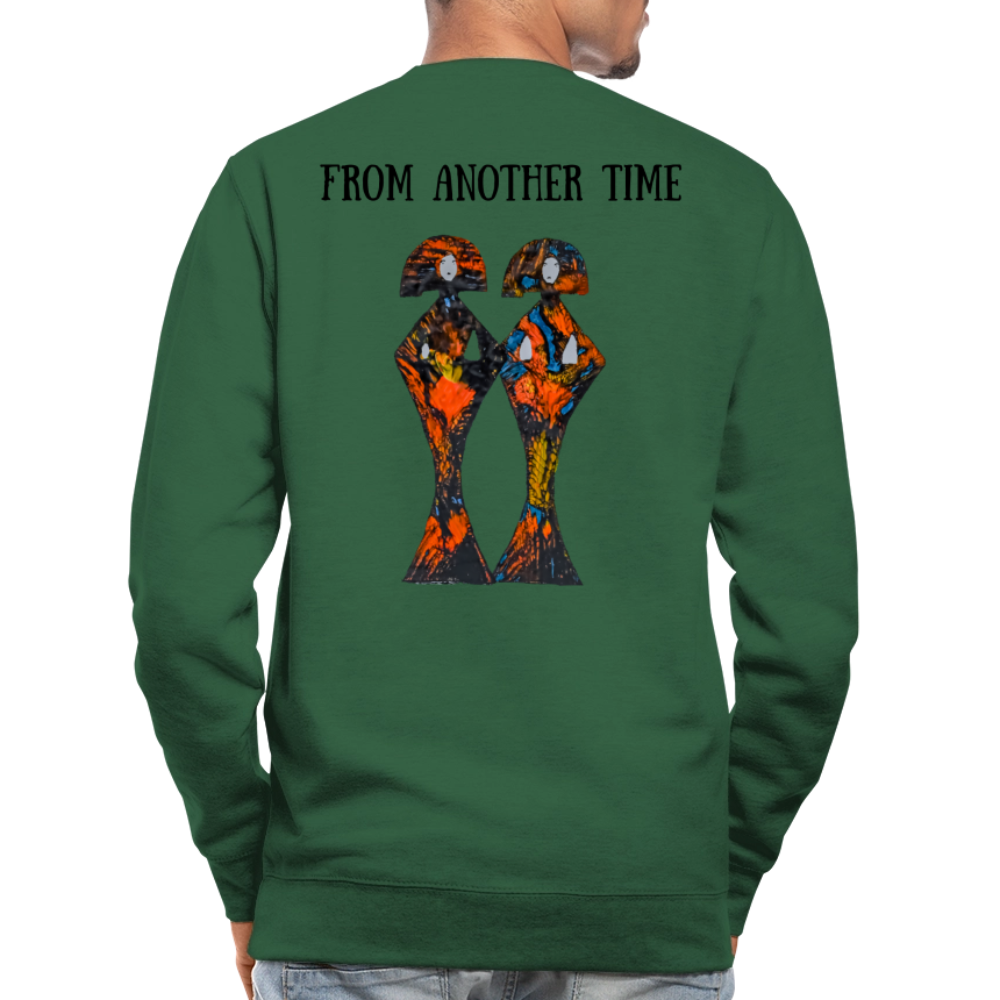 Unisex Pulli Geishas Backprint - Grün