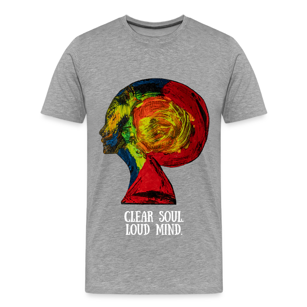 Männer Premium  T-Shirt Gaia - Grau meliert