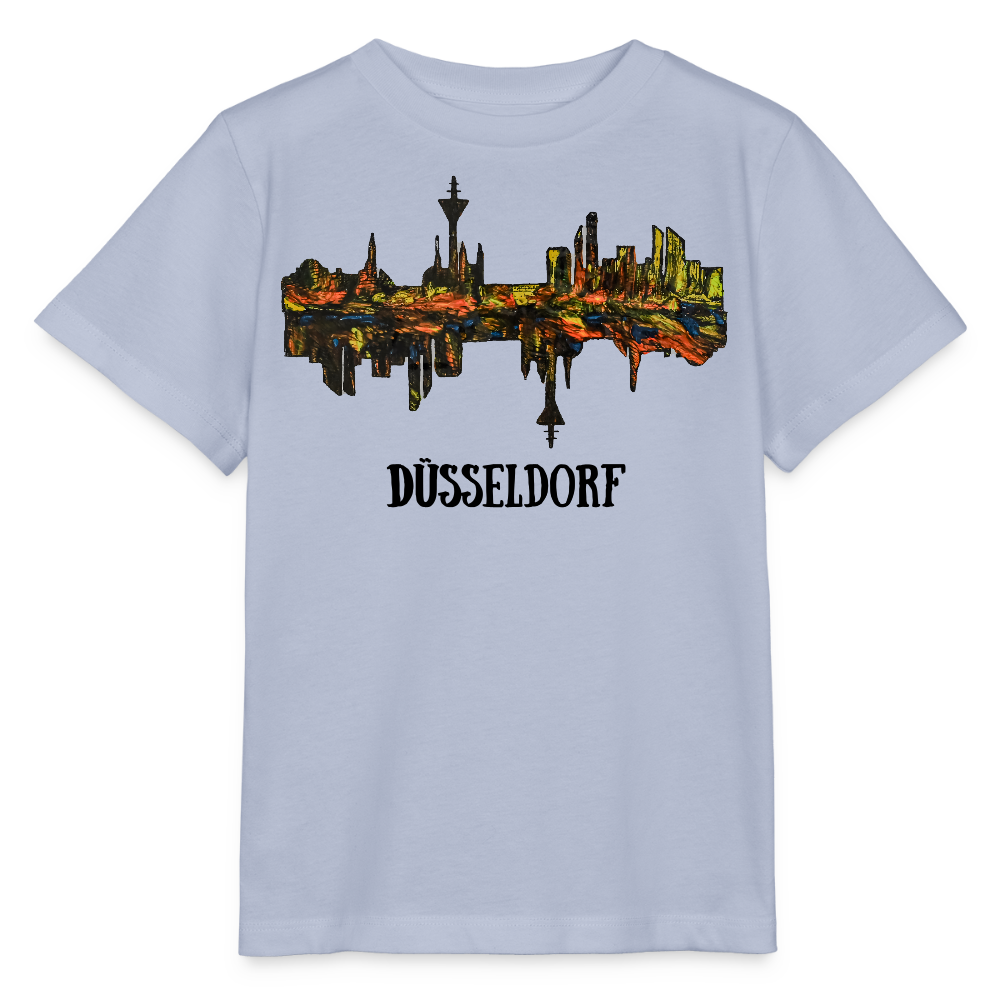 Unisex Kinder T-Shirt Düsseldorfer Skyline V.3 - Lavendel-Violett