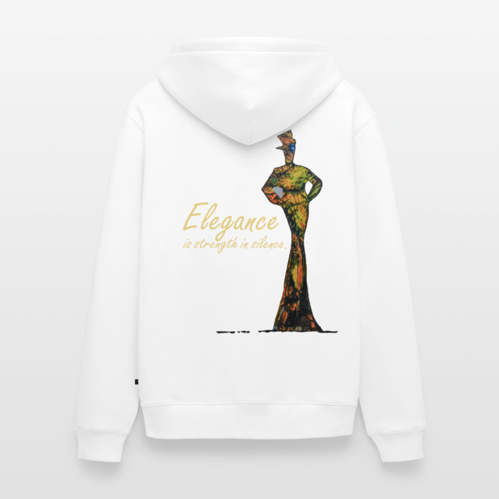 Männer Kapuzenjacke Elegance Backprint - Weiß
