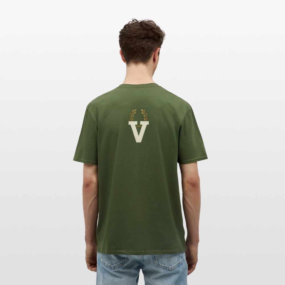 Männer T-Shirt Düsseldorfer Skyline V.3 - Militärgrün