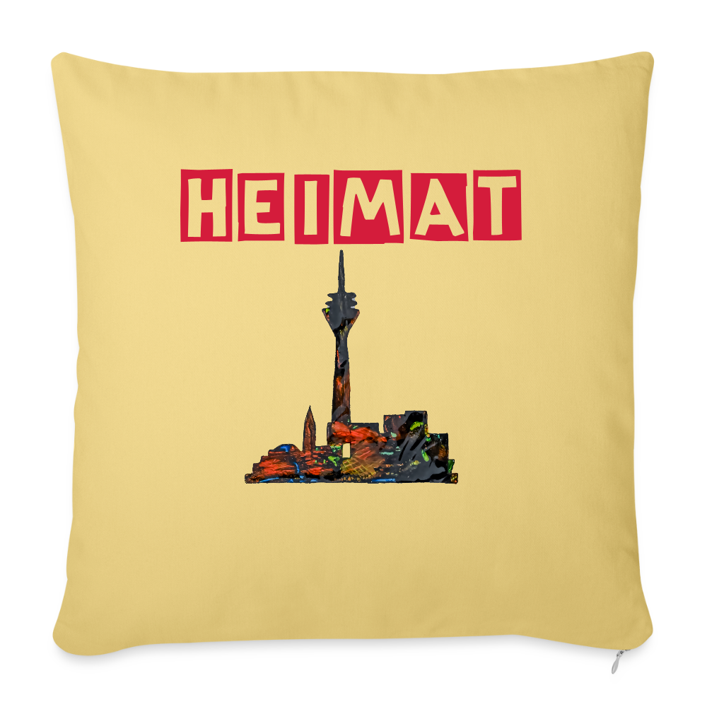 Sofakissen mit Füllung 44 x 44 cm - Hellgelb