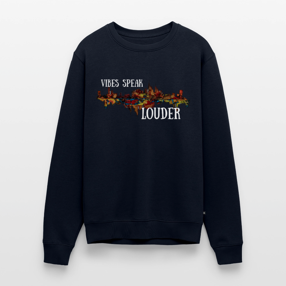 Männer Pulli Frankfurter Skyline Backprint - Navy