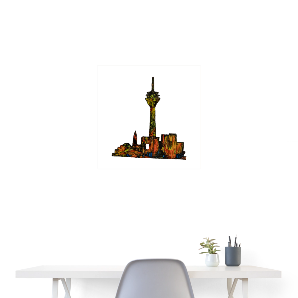 Poster Skyline V.1 - Weiß