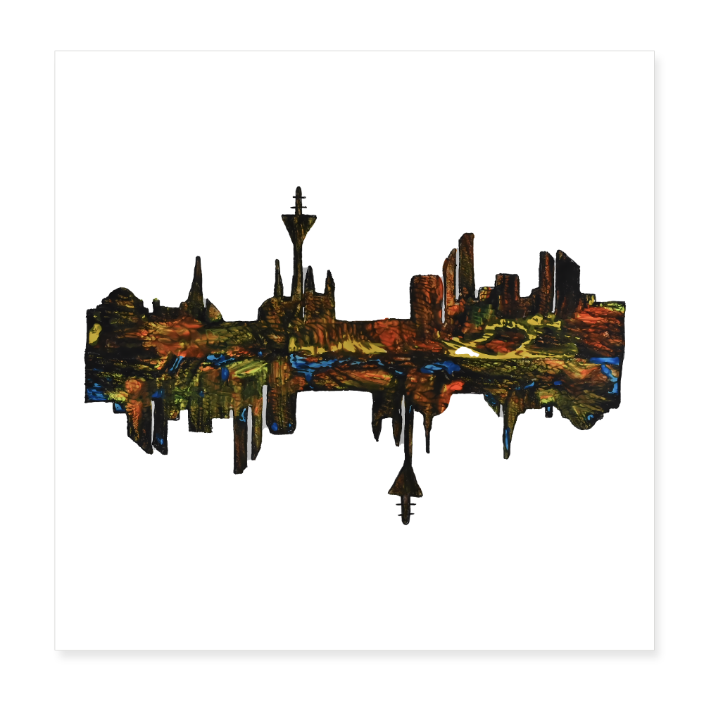 Poster 20x20 cm - Weiß