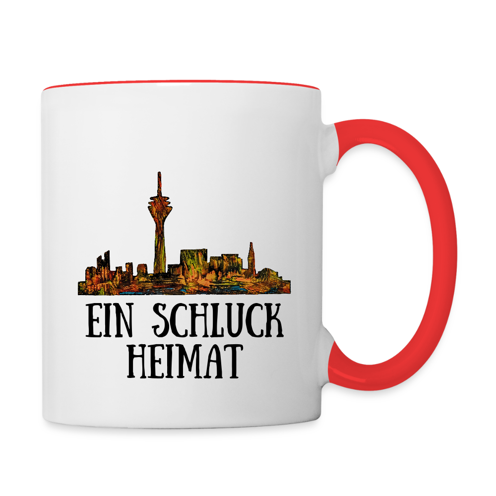 Tasse - Weiß/Rot