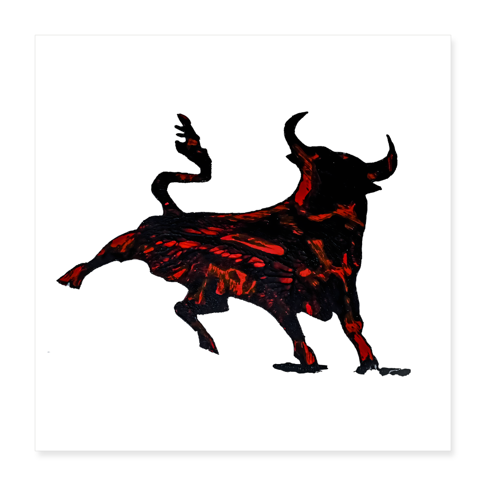 Poster 40x40 cm - Weiß