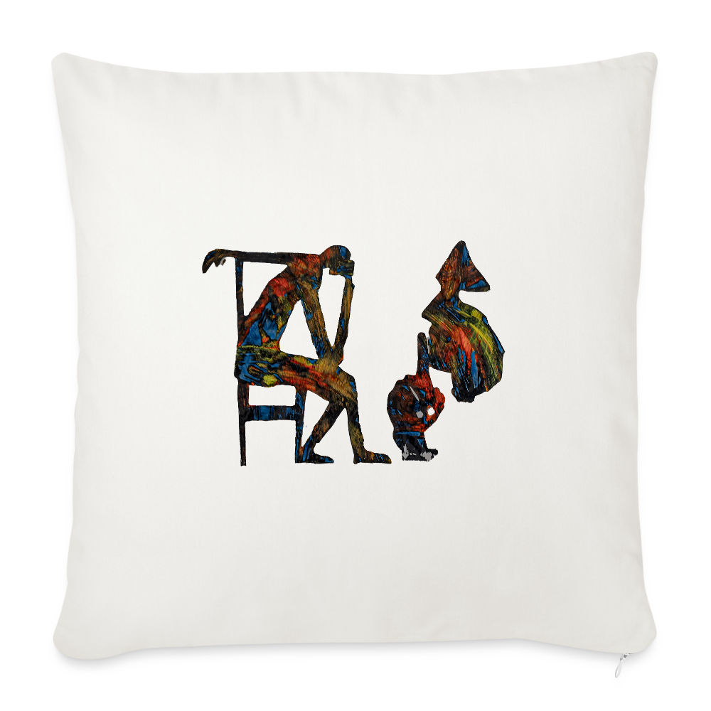 Sofakissen mit Füllung 44 x 44 cm - Naturweiß 
