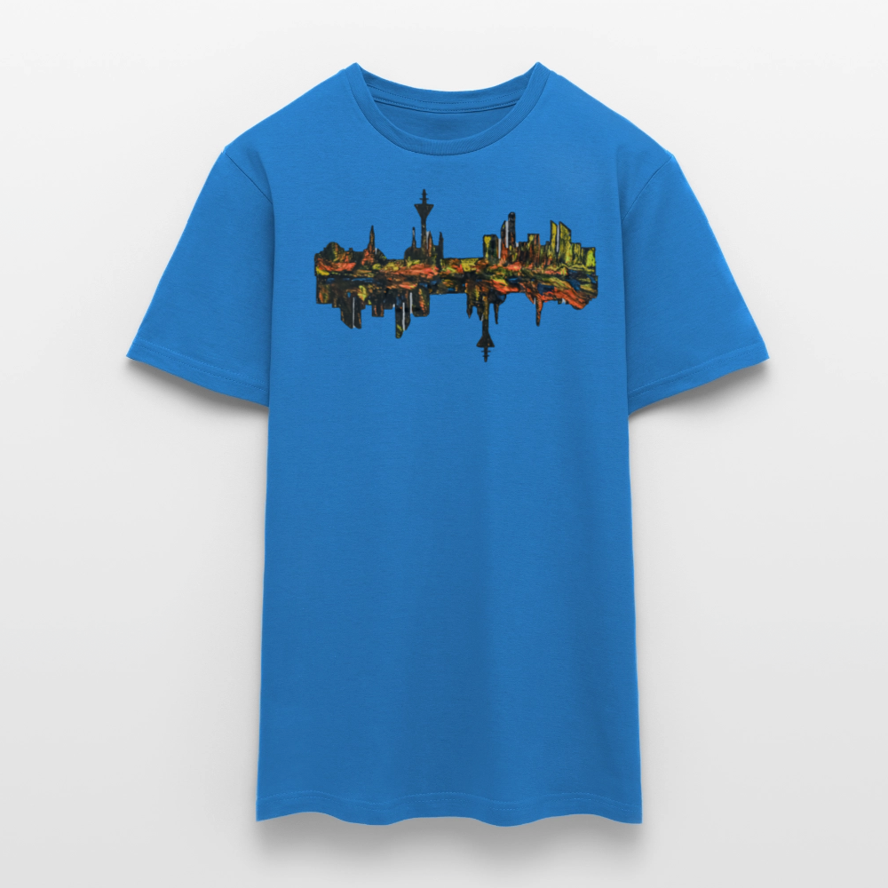 Männer T-Shirt Düsseldorfer Skyline V.3 - Royalblau