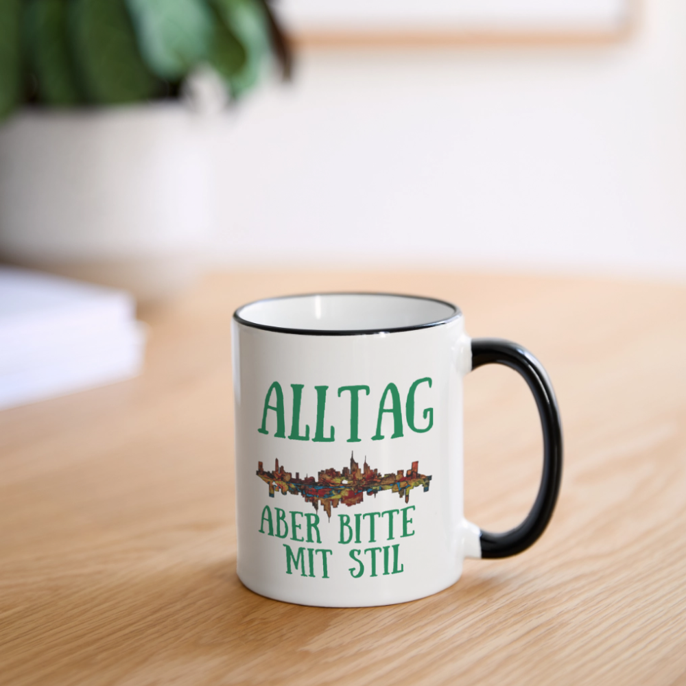 Tasse - Weiß/Schwarz