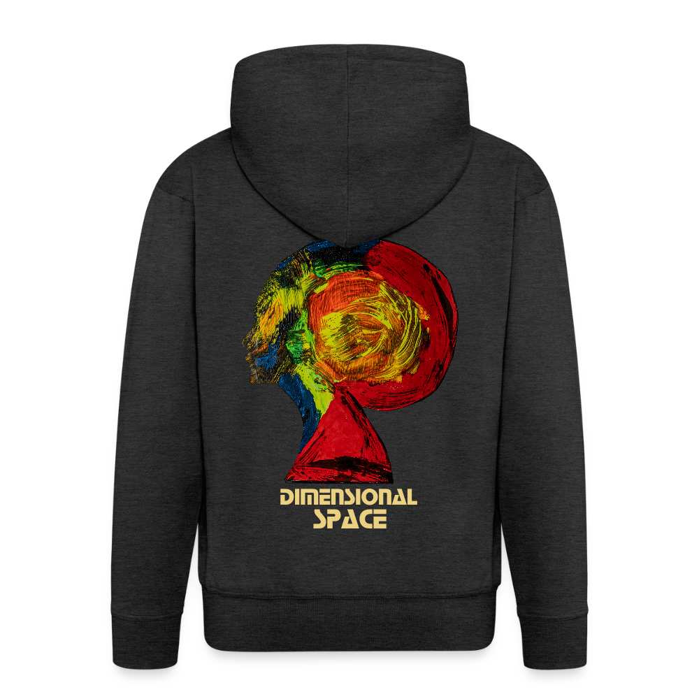 Männer Kapuzenjacke Gaia Backprint - Anthrazit