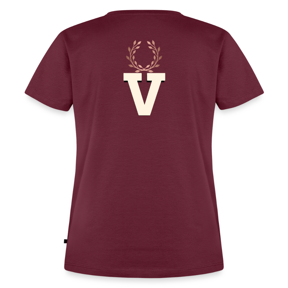 Frauen Premium T-Shirt Espejo - Burgunderrot