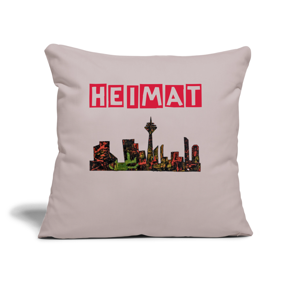 Sofakissen mit Füllung 44 x 44 cm - helles Taupe