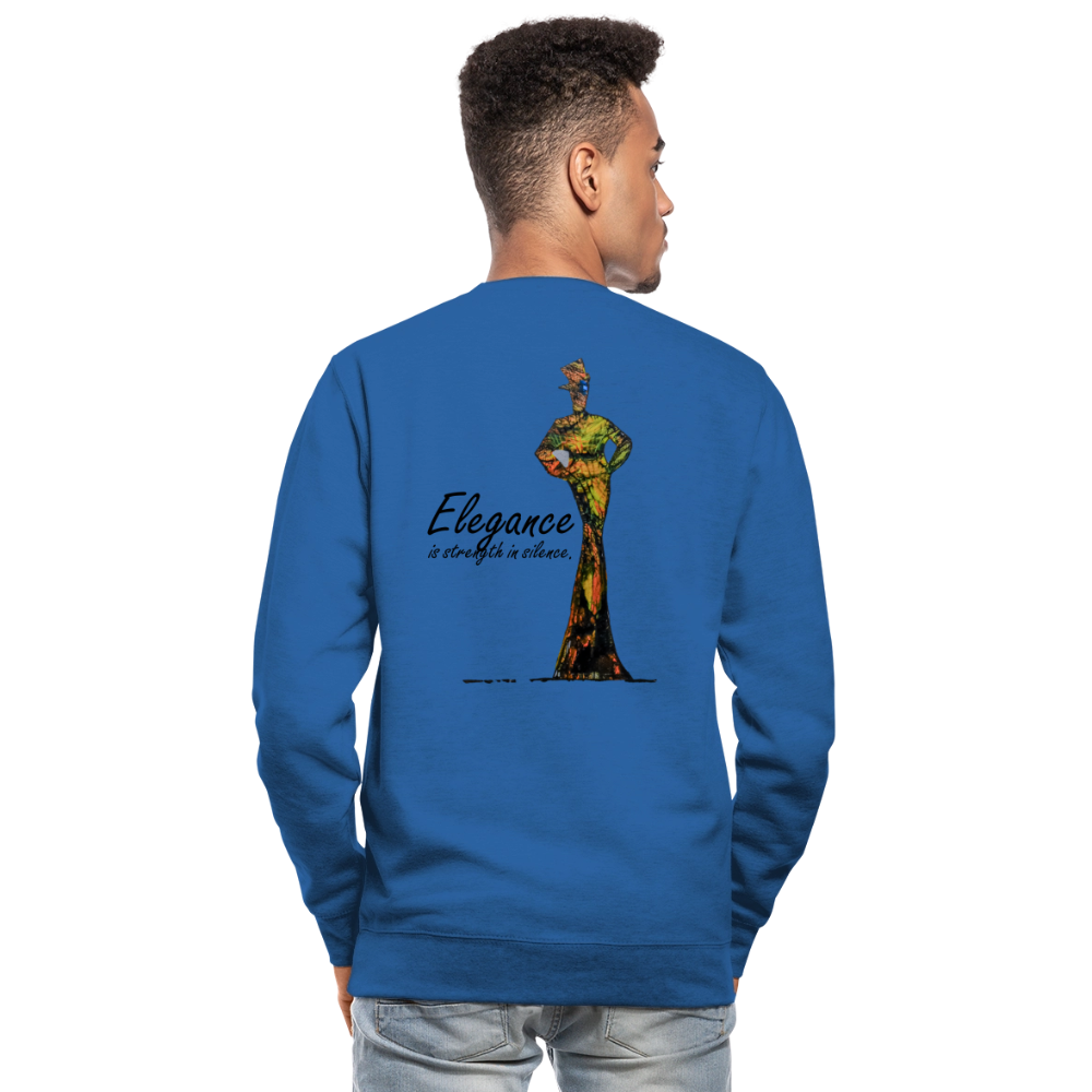 Unisex Pulli Elegance Backprint - Royalblau