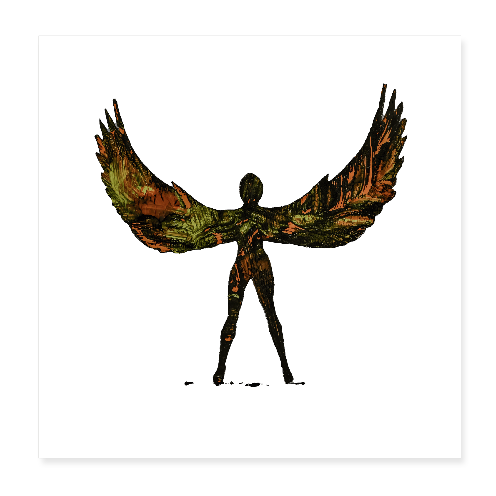 Poster 20x20 cm - Weiß