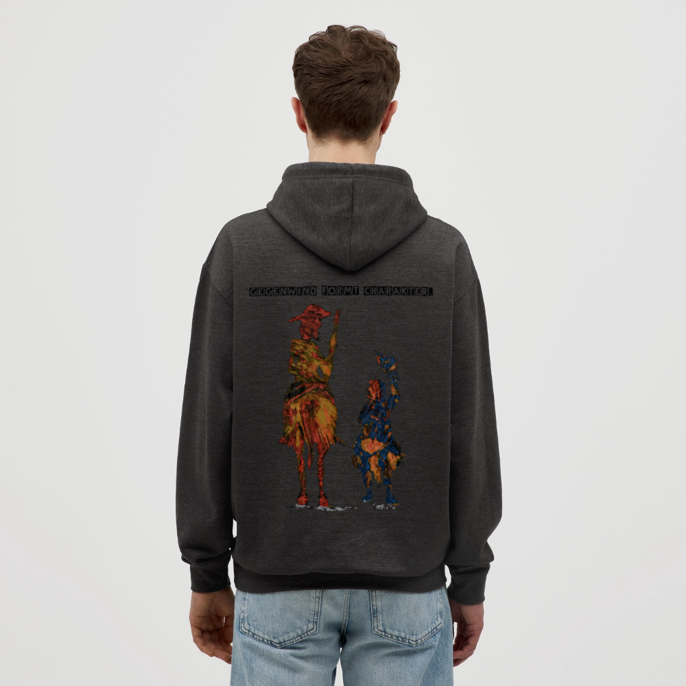 Unisex Hoodie Don Quixote Backprint - Anthrazit