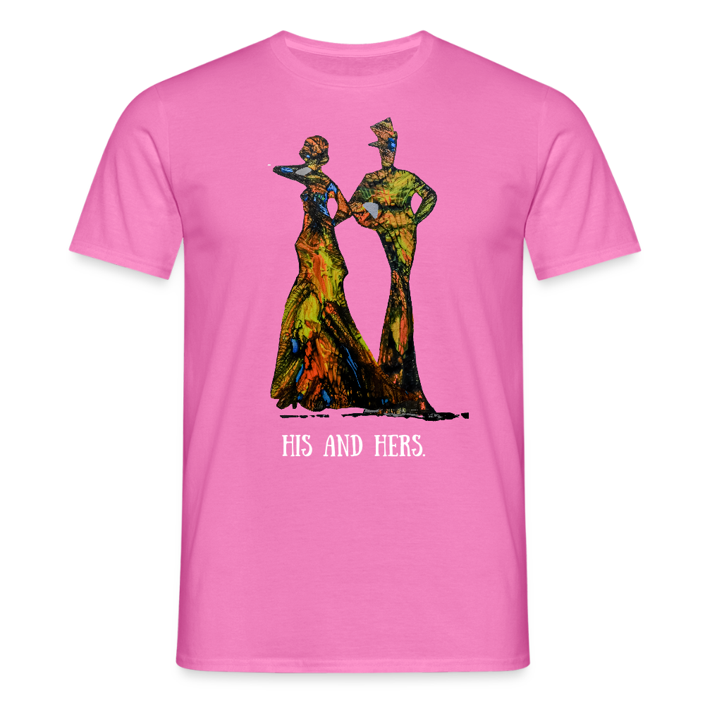 Männer T-Shirt Zylinder und Stella - Pink