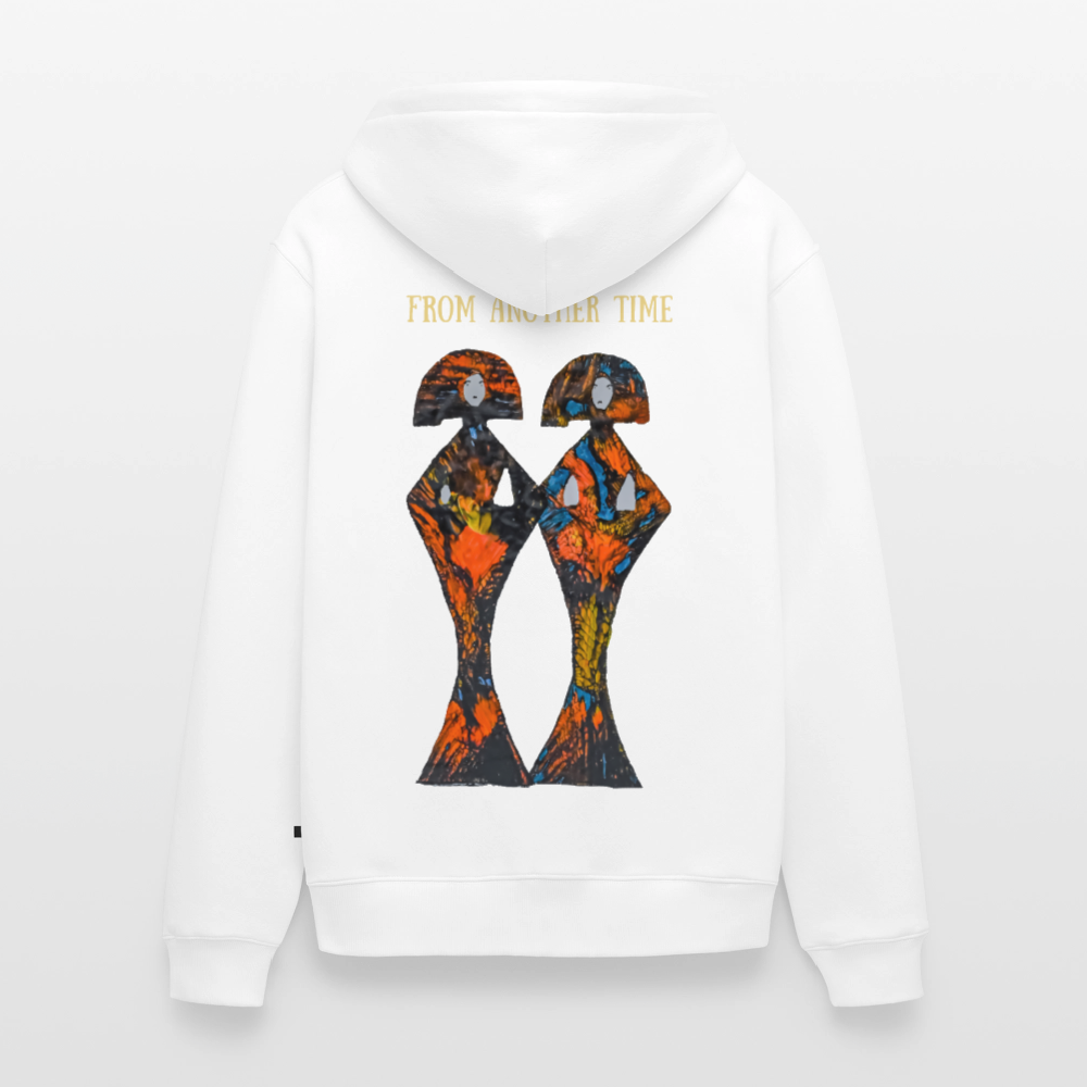 Männer Kapuzenjacke Geishas Backprint - Weiß