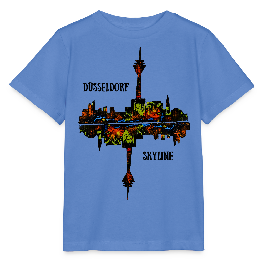 Unisex Kinder T-Shirt Düsseldorfer Skyline V.7 - Blau