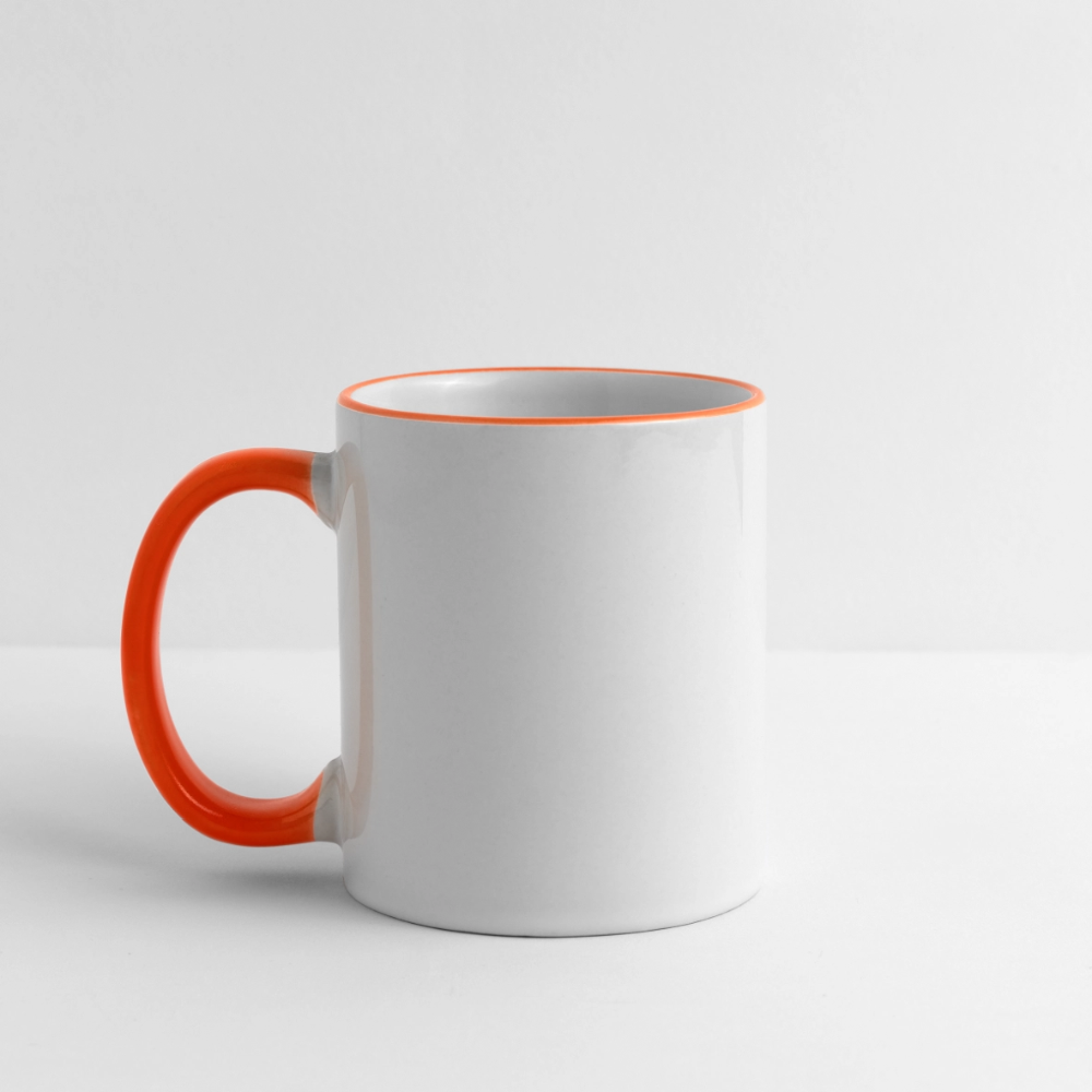 Tasse - Weiß/Orange