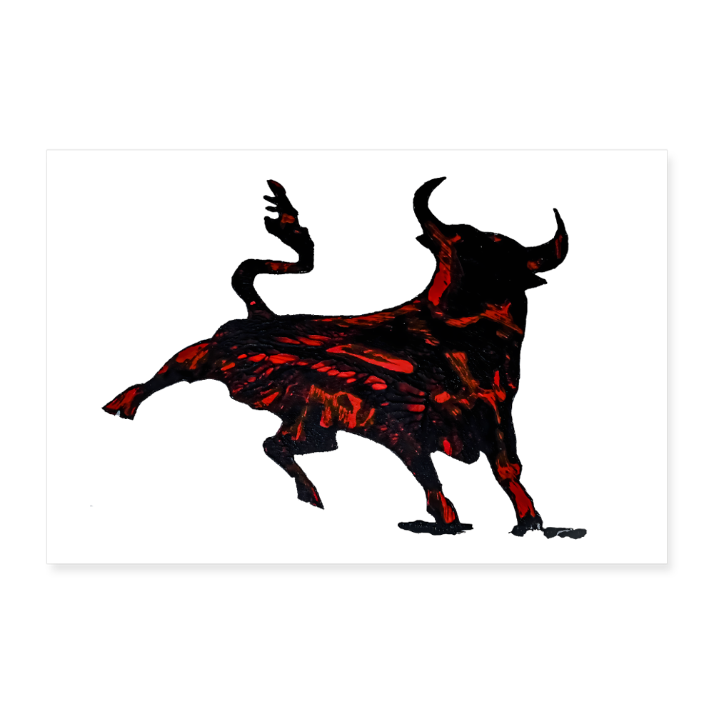 Poster 90x60 cm - Weiß