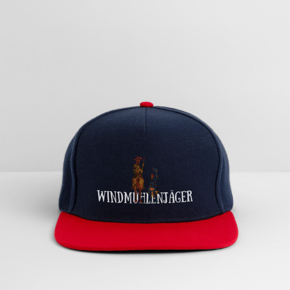 Snapback Cap - Navy/Rot
