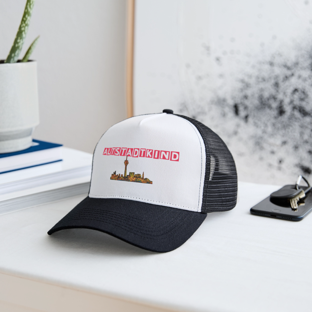 Trucker Cap - Weiß/Schwarz