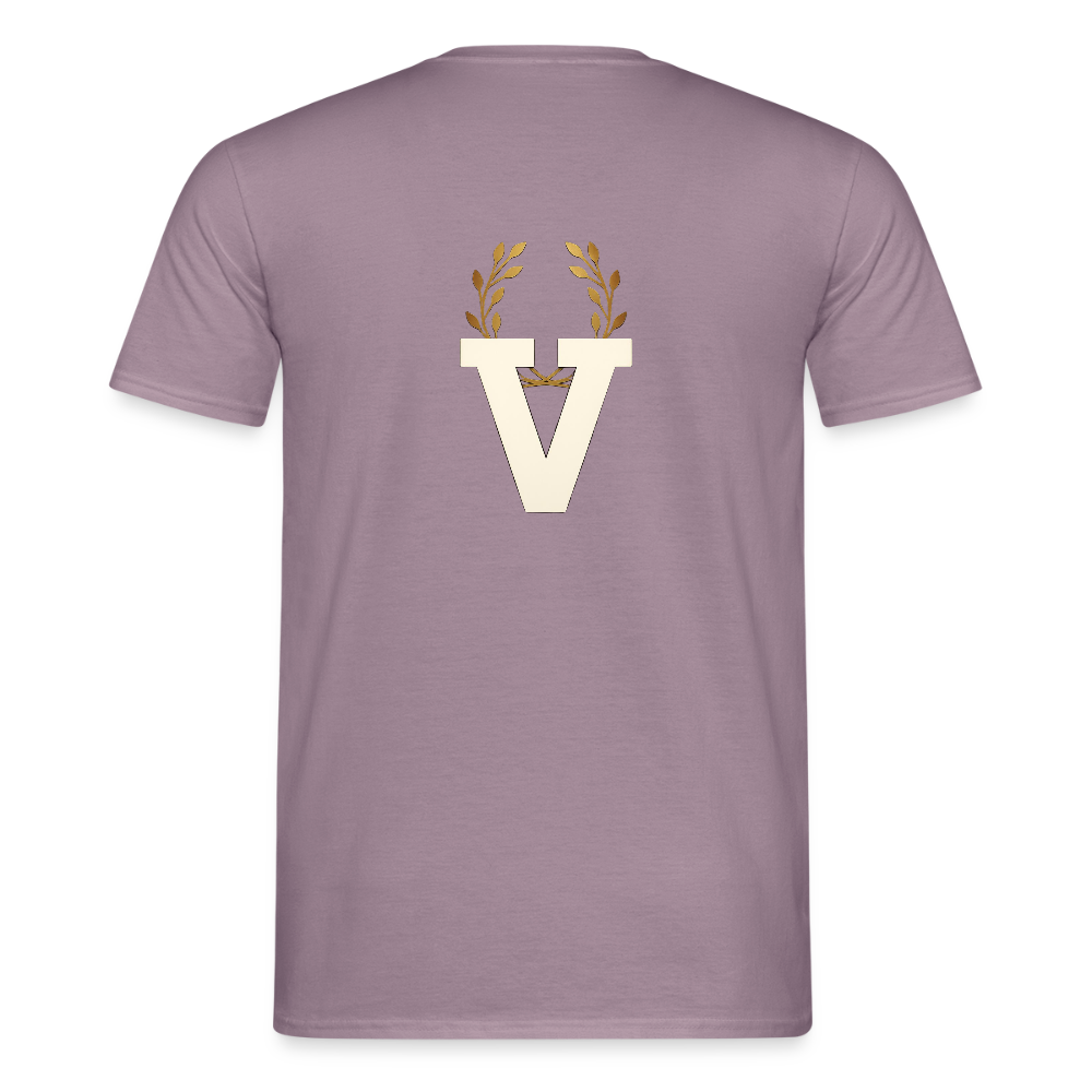 Männer T-Shirt Stille - Lilagrau 