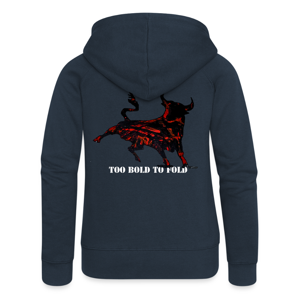 Frauen Kapuzenjacke Torro Backprint - Navy