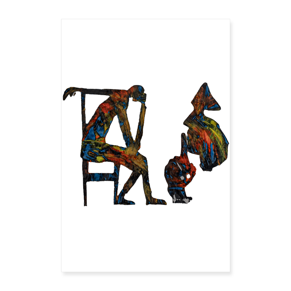 Poster 60x90 cm - Weiß