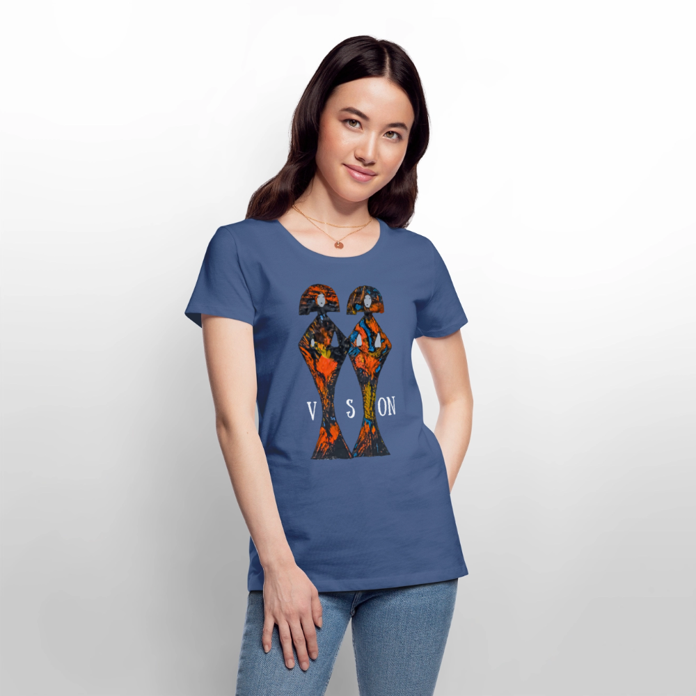 Frauen Premium T-Shirt Geishas - Taubenblau