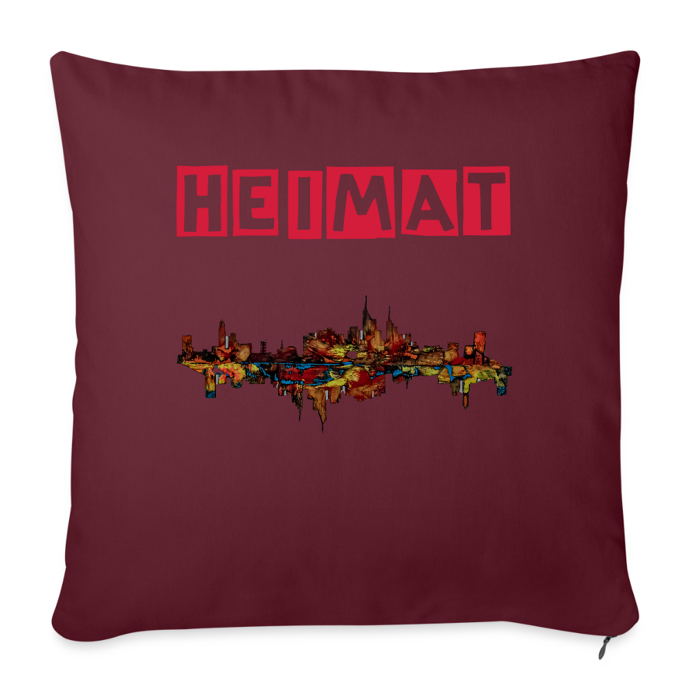 Sofakissenbezug 44 x 44 cm - Burgunderrot