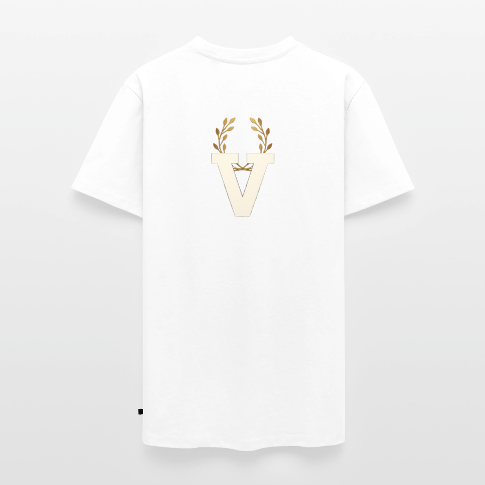 Männer Premium T-Shirt Zylinder und Stella - Weiß