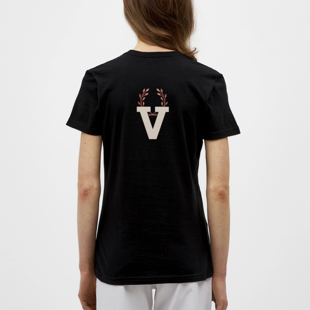 Frauen T-Shirt Düsseldorfer Skyline V.3 - Schwarz