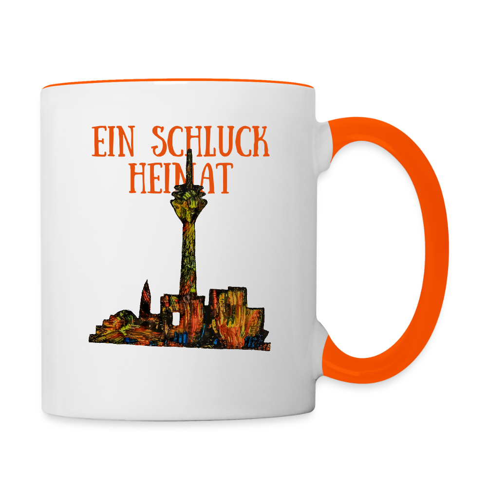 Tasse - Weiß/Orange