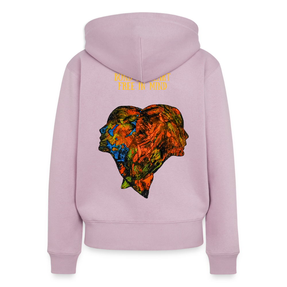 Frauen Kapuzenjacke Espejo Backprint - Altrosa