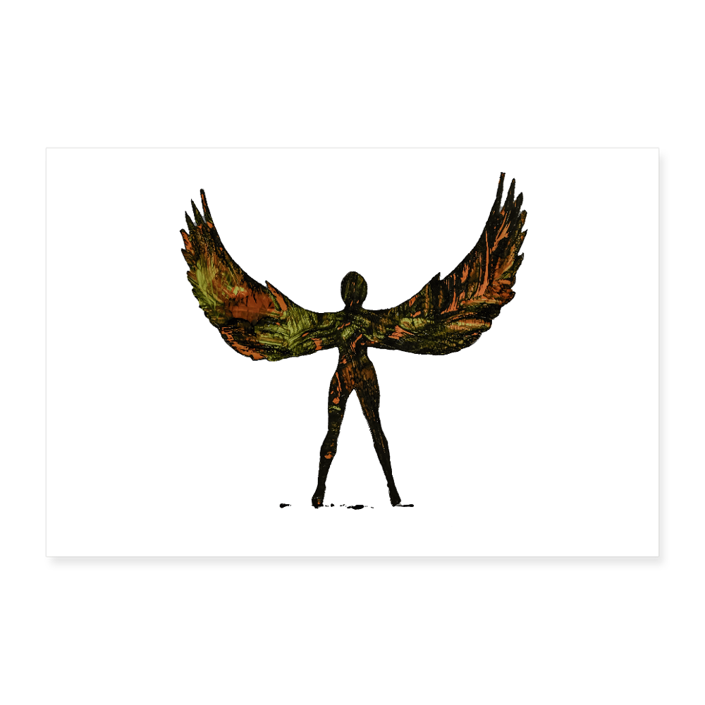 Poster 90x60 cm - Weiß